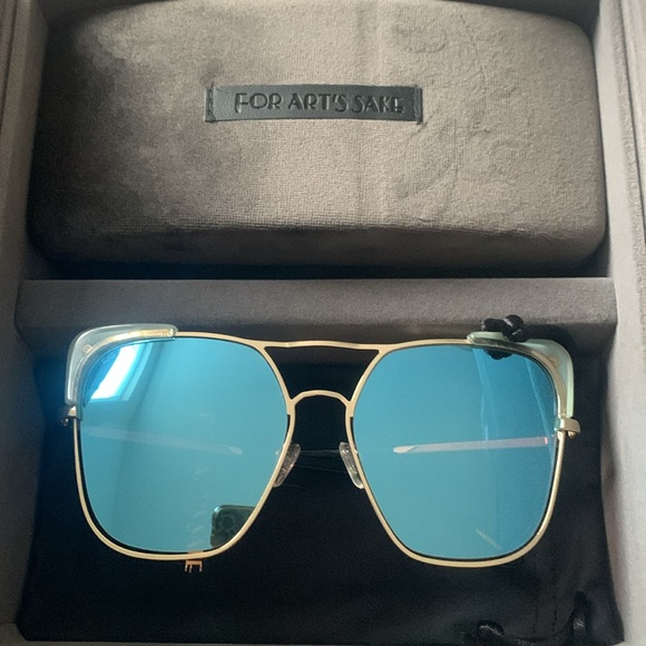 For Art’s Sake Sunglasses- Capri Blue NIB - Picture 4 of 7